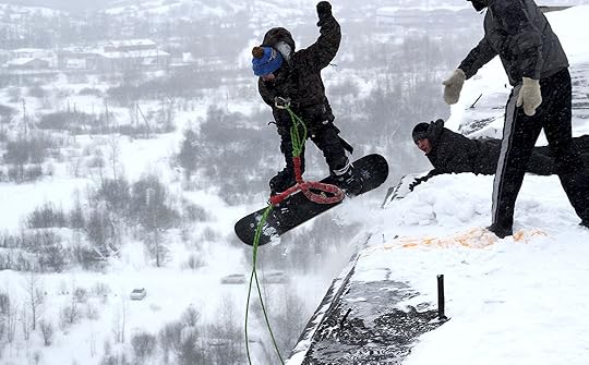 Snowboard Rope Jumping