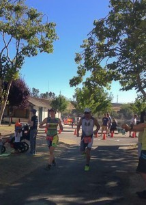 On my second loop of the run.