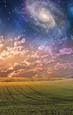 Cosmos overlooking Earth