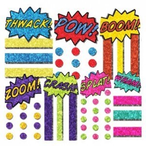 Comic Book Nail Strips