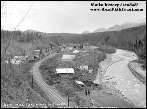 The U.S. Navy dug for coal at Chickaloon in the Matanuska Valley. The route carved out by Jack Dalton led to the placement of the Alaska Railroad and Anchorage a few years later.