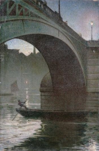 Old Southwark Bridge c 1919 CR Nevinson