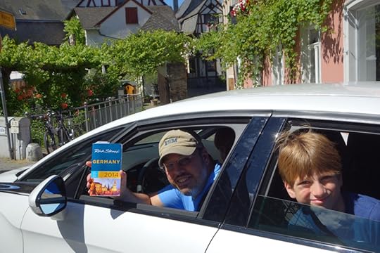 family in car