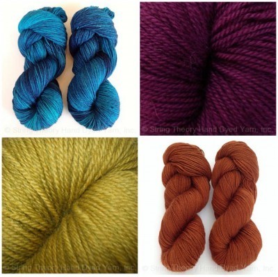 Bluestocking yarn, just a few of the colors.