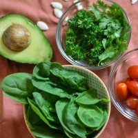 Avocado Tomato Salad with Hot Stuff Dressing