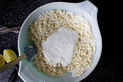 add ricotta and water