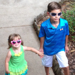 This is my older cousin, C - I drove him nuts by chasing him all over the whole weekend.