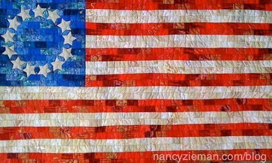 American Flag quilt pattern by Stephanie Kepecs Joanne Perlmutter