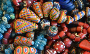 Beads I collected in Senegal, Mauritania and Mali. Photo: Susan Katz Miller