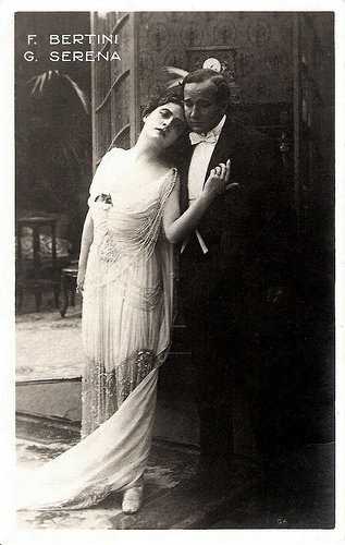 Francesca Bertini & Gustavo Serena in La signora delle camelie