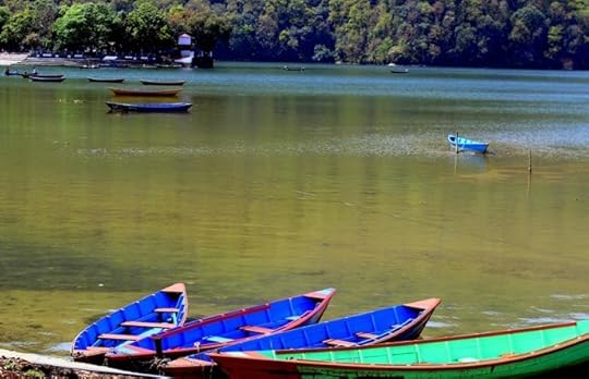 photo, image, pokhra lake, boats