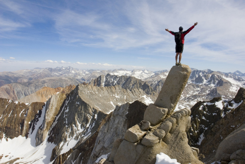 Man-on-mountain