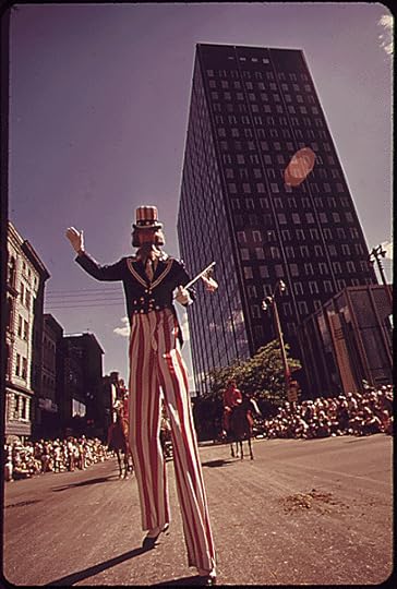 Stilt-Walking Uncle Sam