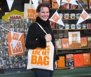 Books are my bag! At Mostly Books in Abingdon