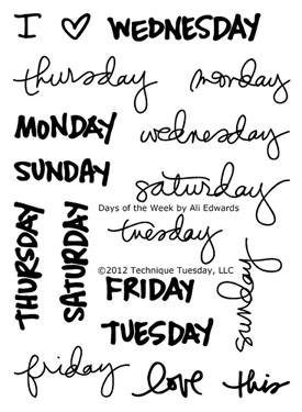 Technique-Tuesday-Days-Of-The-Week-By-Ali-Edwards-Clear-Stamps-Medium