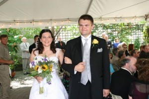 Adam and me wedding photo