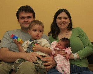 our family when the kids were babies