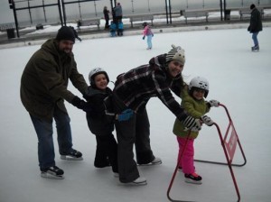 our family skating together
