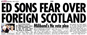 Sun article with Miliband quote