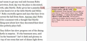 Outline with comments