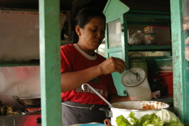 pedagang pasar