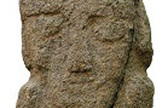 life-sized human statues of bearded males