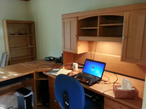 So happy to have my full desk for the first time in four years!