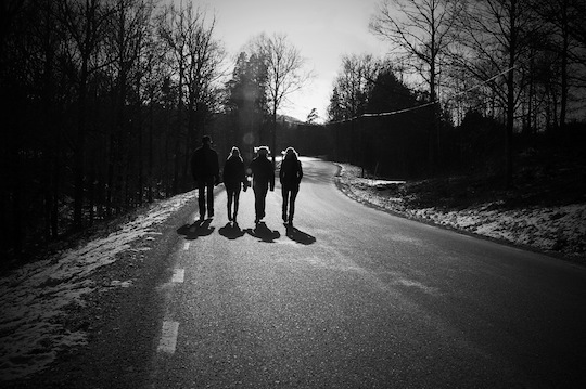 group walking