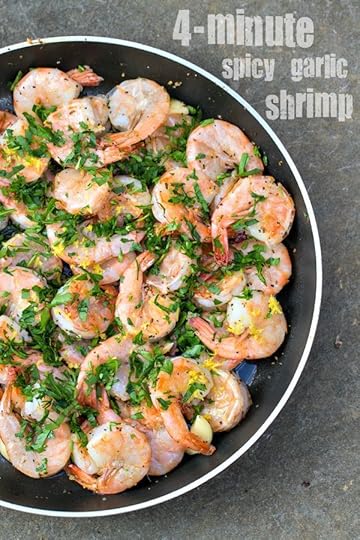 Spicy garlic shrimp via The Wicked Noodle