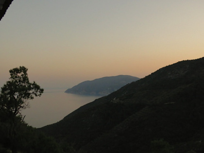 sunset from the Chora