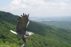 View of Chattanooga's Tennessee River from Lookout Mountain