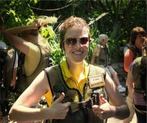 Elyssa Shows off the Wild Africa Trek Vest