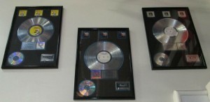 The platinum records at All Star Music can be a great generational test: not only to see if everyone recognizes the music, but if they know what a CD, cassette tape, or record is.