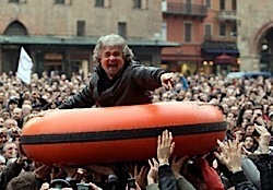 Grillo sul gommone