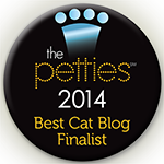 I'm a 2014 Petties finalist for Best Cat Blog!
