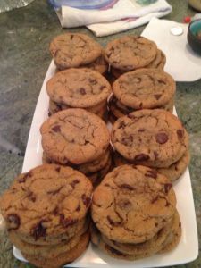 And Akemi baked chocolate chip cookies.