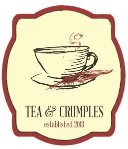 This is the logo I envision for the eponymous tea and stationery store in my book Tea and Crumples (Light Messages Publishers, fall 2015)