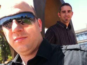 Christopher is the one with the sunglasses.