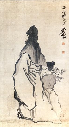 'Tao Yuanming', ink on paper scroll by Min Zhen, 18th century china.jpg