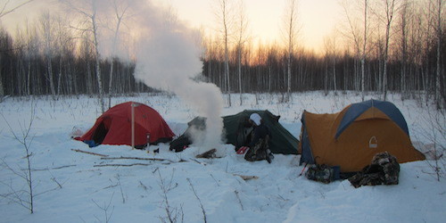 Camping in Siberia