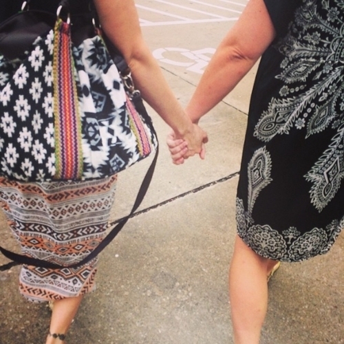 Sometimes sisterhood looks like flesh and bone bookstore hopping instead of screen time and text messages.
