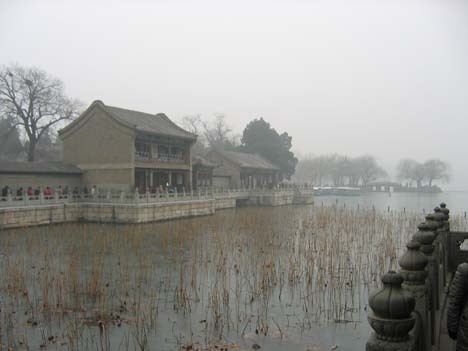 A misty morning at the Summer Palace in Beijing