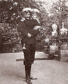 Tsarevich Alexei and Klementy Nagorny