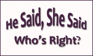 He Said, She Said