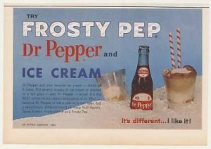 Vintage Dr Pepper ad from the 1960s, via Vintage Ad Browser