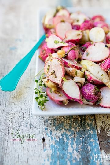 Thyme Roasted Radishes #recipe via FoodforMyFamily.com