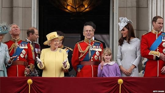 The Royal Family on the balcony at Buckingham Palace