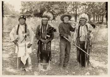 Former captive Clinton Smith socializing with Comanches