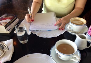 Fick frågor besvarade och viktiga skisser uppritade. Guld. Helt enkelt guld.