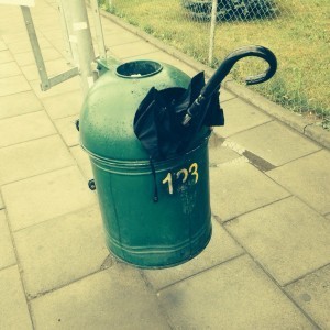 parasol po deszczu